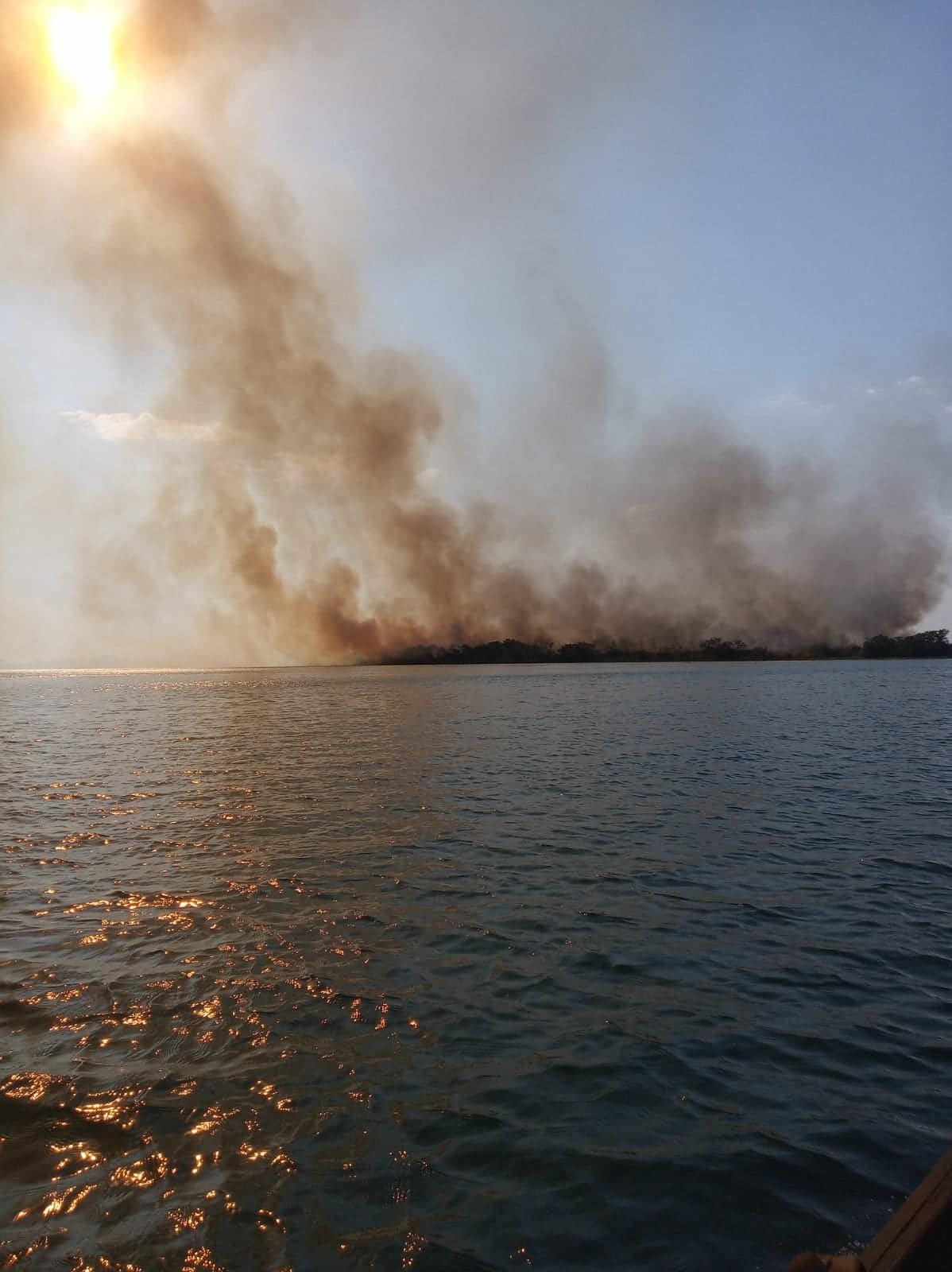 Guaíra - Município informa atualizações sobre incêndio no Parque Nacional de Ilha Grande • Portal Guaíra