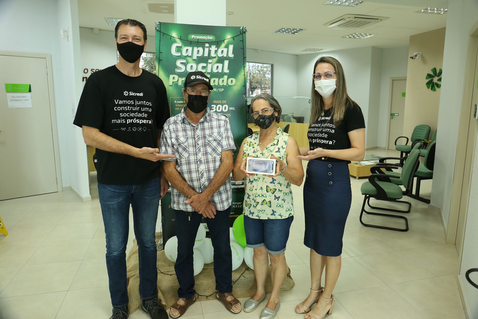 Destaque - Campanha Capital Social Premiado da Sicredi Aliança PR/SP entrega prêmios do primeiro sorteio • Portal Guaíra