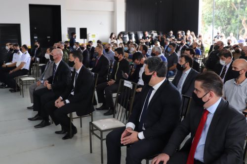 Guaíra - Executivo participa de inauguração do novo prédio do NEPOM • Portal Guaíra