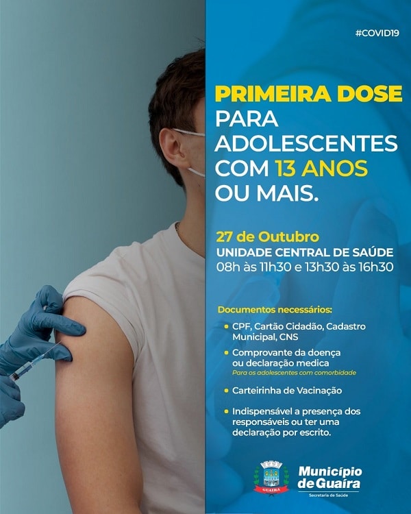 Guaíra - Município divulga novo cronograma semanal de vacinas • Portal Guaíra