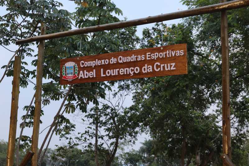 Guaíra - Complexo de Quadras Esportivas recebe o nome de Abel Lourenço da Cruz • Portal Guaíra