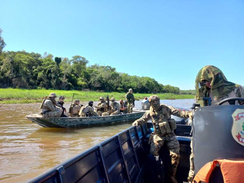 Guaíra - PF, Exército, PMPR e PCPR realizam nova operação de explosões de portos clandestinos • Portal Guaíra
