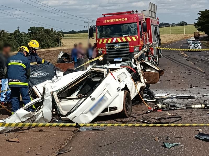 BR 163 - Grave acidente com morte é registrado na rodovia entre Mercedes e Marechal • Portal Guaíra